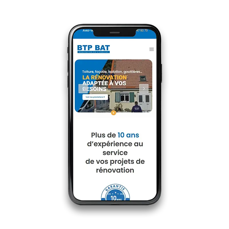 Mock up - site bat bat smartphone